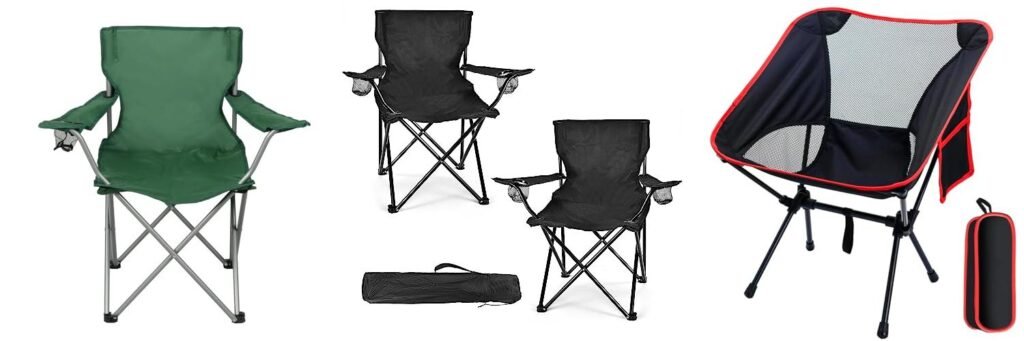 Cheap Camping Chairs combined image