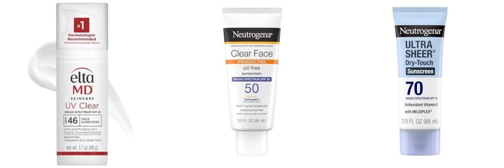 Facial Sunscreen combined image